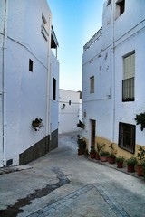 Narrow streets and white facades of Lucainena de Las Torres, Almería