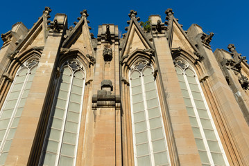 Apse of the Cathedral of Santa Maria known also as a new cathedral, neo-gothic style, Vitoria, Spain