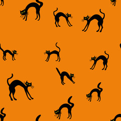 vector halloween seamless pattern