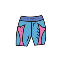 Vector illustration of sport shorts