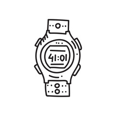 Vector illustration of sport watch