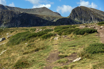 Summer Landscape of Rila Mountan near The Seven Rila Lakes, Bulgaria