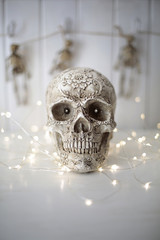 Scary skull with lights