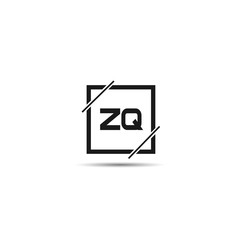 Initial Letter ZQ Logo Template Design
