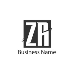 Initial Letter ZR Logo Template Design