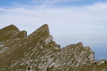 Eindrucksvoller Berggrad in den ammergauer Alpen