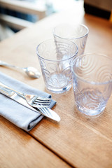 Interior of restaurant. It can be used as a background