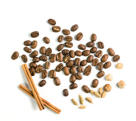coffee beans and spices
