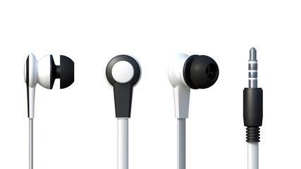  Headset vacuum. 3d illustration