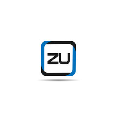 Initial Letter ZU Logo Template Design