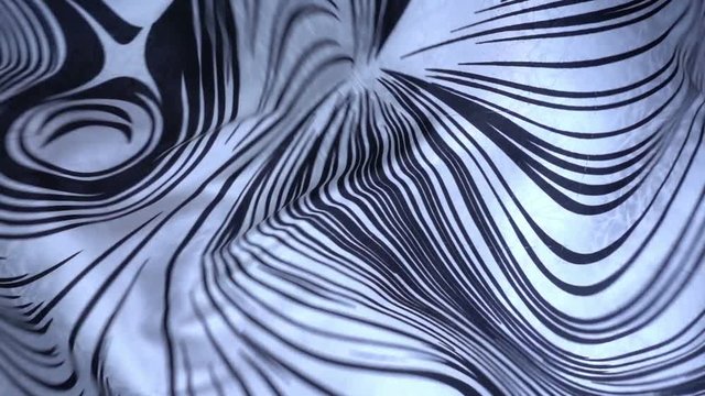 Elegant texstile flutters in the wind in slow motion