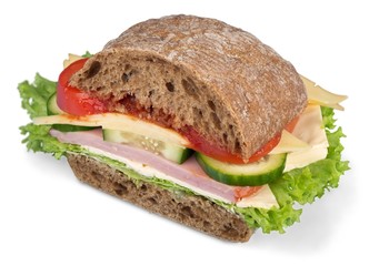 Roast beef and mozarella ciabatta