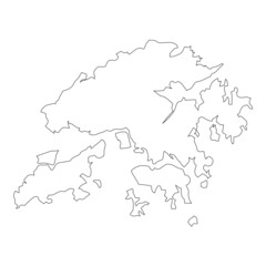 Map of Hong Kong