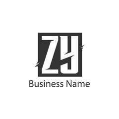 Initial Letter ZY Logo Template Design