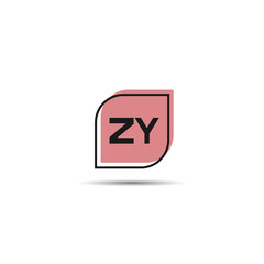 Initial Letter ZY Logo Template Design