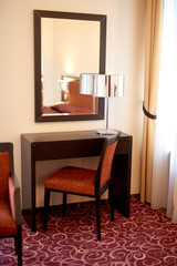 Fototapeta premium Hotel room interior dressing table