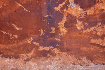 Moab Man pictograph panel details