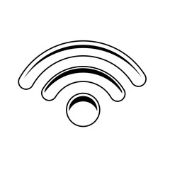 wifi signal isolated icon