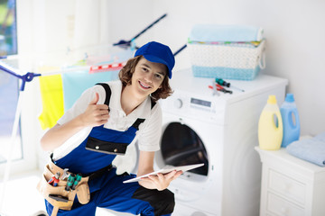 Washing machine repair technician. Washer service