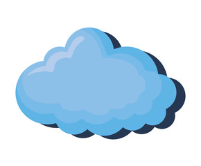 weather cloud isolated icon