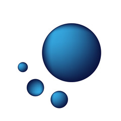 Abstract gradient blue circle. Vector background