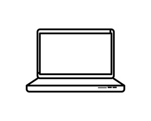 laptop computer isolated icon