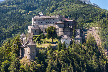 Alpine castle Werfen (Hohenwerfen) near Salzburg, Austrian Alps, Austria