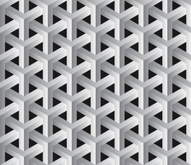 abstract 3d seamless geometric pattern
