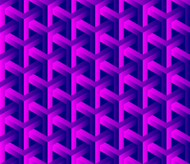 abstract 3d seamless geometric pattern