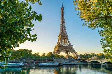 Fotobehang Parijs Eiffeltoren, Frankrijk © engel.ac
