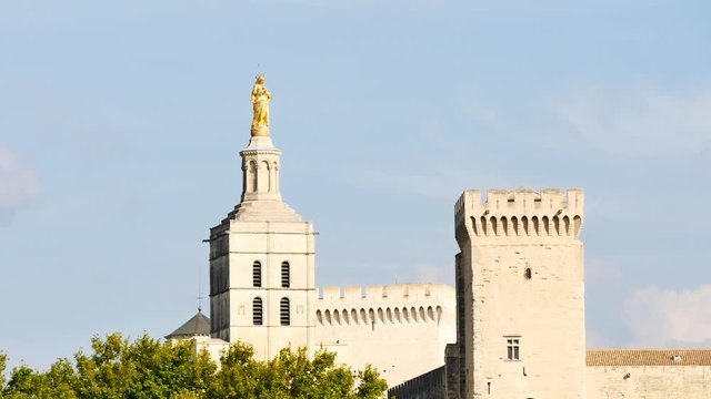 The Papal palace is an historical palace located in Avignon, southern France. It is one of the largest and most important medieval Gothic buildings in Europe.