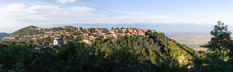 Fototapeta na wymiar Panorama de Sighnaghi, Kakhétie, Géorgie