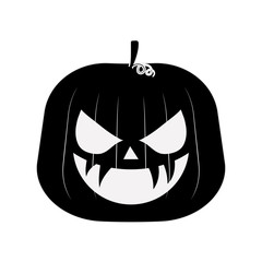 happy halloween pumpkin character