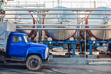 Obraz premium Industrial equipment for wine production