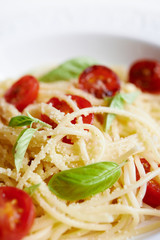 pasta with bacil and tomatoes