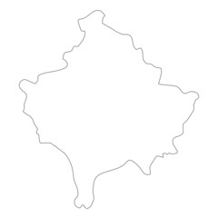 Obraz premium Map of Kosovo