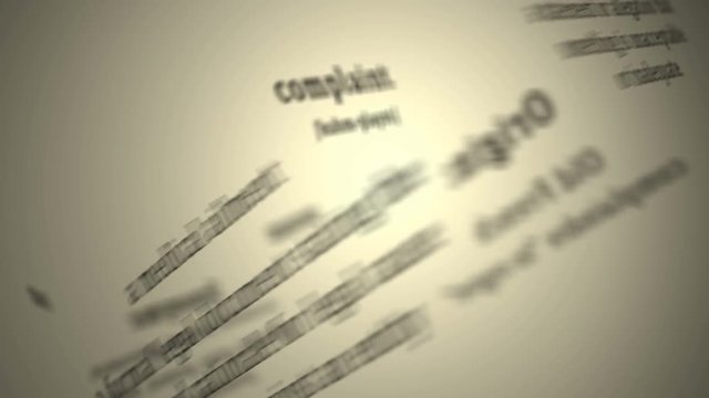 Definition: Complaint 