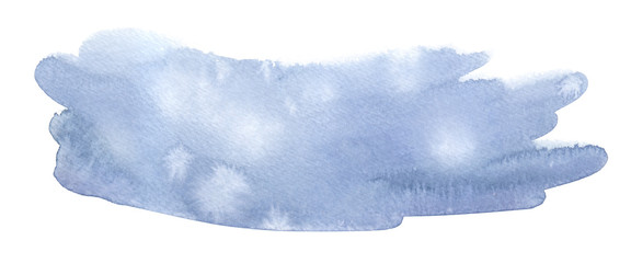 Calm light blue backdrop painted in watercolor on clean white background