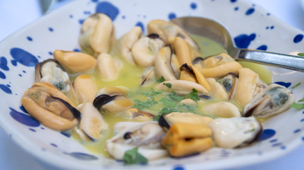 Cooked mussels with lemon sauce is very light seafood recipe from greece. Also it's souce can eat like a delicious soup.