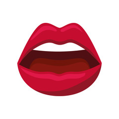 sensuality female lips icon