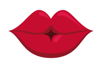 sensuality female lips icon