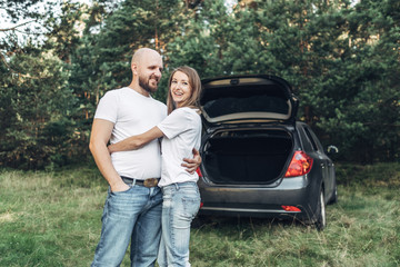 Outdoor Shot of Young Couple in Love
