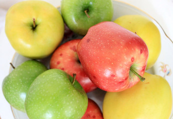 Colored apples