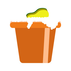 Isolated bucket icon image. Vector illustration design