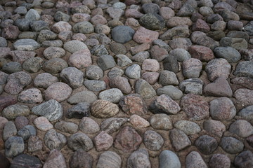 textured stones