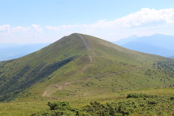 Svydovets in Carpathian Mountains