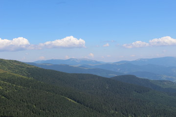 Svydovets in Carpathian Mountains