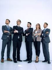 Obraz premium professional business team photo in full growth