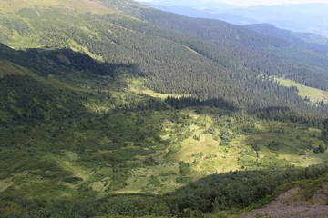 Svydovets in Carpathian Mountains