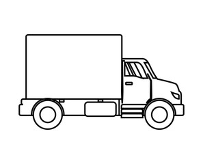 truck vehicle isolated icon